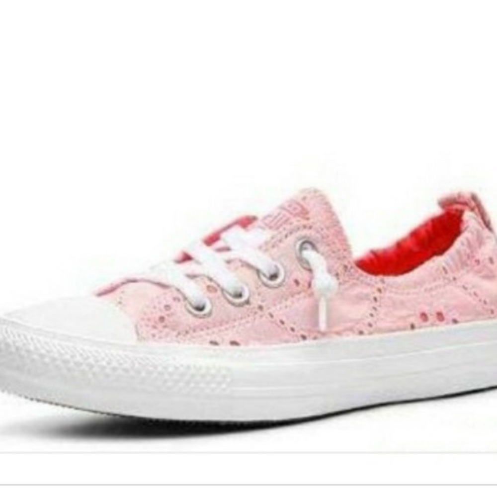 PINK EYELET LACE CHUCK TAYLOR CONVERSE SIZE 6